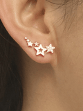Simple Rhinestone Star Earrings - HouseofHalley