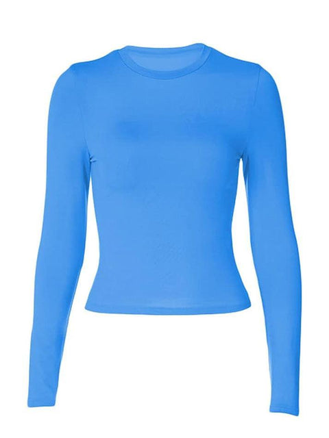 Solid Color Long Sleeve Top - HouseofHalley