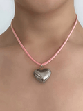Stainless Steel Heart Adjustable Necklace - HouseofHalley