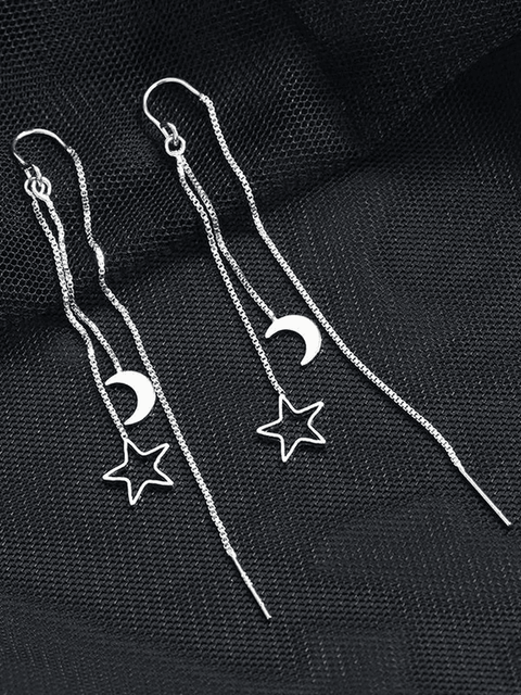 Star Moon Decor Tassel Earring - HouseofHalley