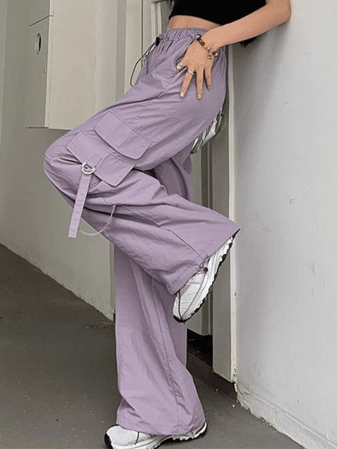 Street Parachute Wide Leg Pants - HouseofHalley