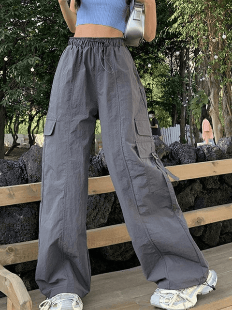 Street Parachute Wide Leg Pants - HouseofHalley