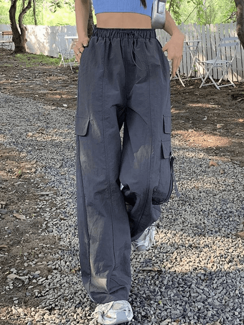 Street Parachute Wide Leg Pants - HouseofHalley