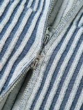 Stripe Zipper Cardigan Knit - HouseofHalley