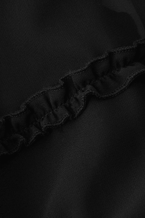 Tie Front Sheer Ruffle Cami Top - HouseofHalley