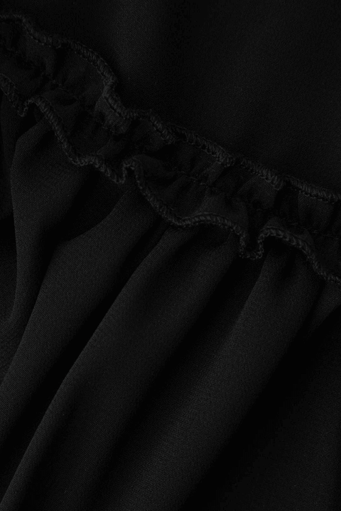 Tie Front Sheer Ruffle Cami Top - HouseofHalley