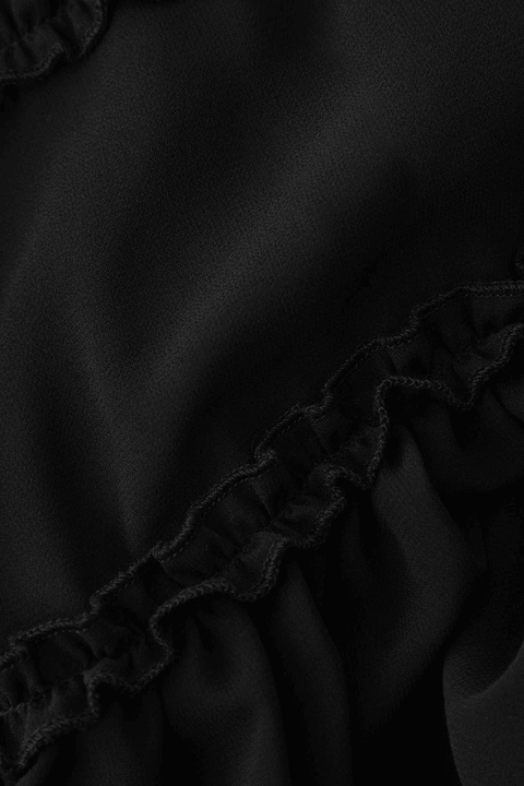 Tie Front Sheer Ruffle Cami Top - HouseofHalley