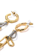 Two-tone Chain Drop Earrings - HouseofHalley