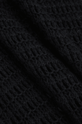 V-neck Tassel Hem Crochet Knit Cover Up Dress