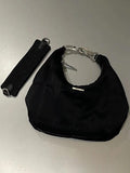 Vintage Black Velvet Shoulder Bag