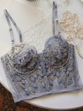 Vintage Lace Embroidery Bustier - HouseofHalley