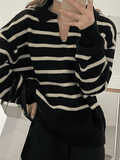 Vintage Striped Pullover Sweater - HouseofHalley