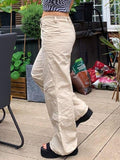 Washed Pocket Solid Cargo Pants - HouseofHalley