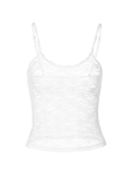 White Sheer Lace Crop Cami Top - HouseofHalley