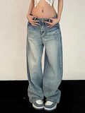 Vintage Washed Mopping Loose Boyfriend Jeans - HouseofHalley