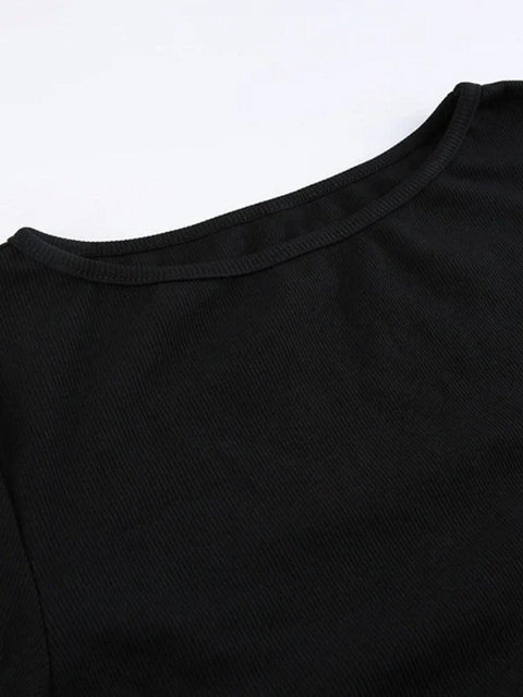 Solid Drawstring Lace Up Long Sleeve Knit - HouseofHalley