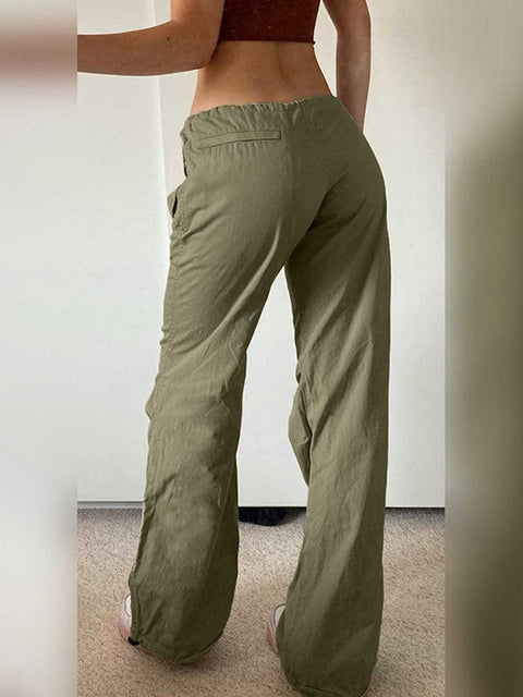 Straight Leg Pocket Cargo Pants - HouseofHalley