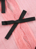 Cutout Bow Decor Slim Long Sleeve Knit - HouseofHalley