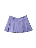 V Cut Pleated Micro Mini Skirt - HouseofHalley