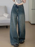 Vintage Wash Raw Trim High Rise Boyfriend Jeans - HouseofHalley