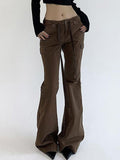 Low Waist Slim-Fit Boot-Cut Jeans - HouseofHalley