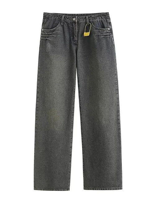 Low Rise Washed Wide Leg Jeans - HouseofHalley