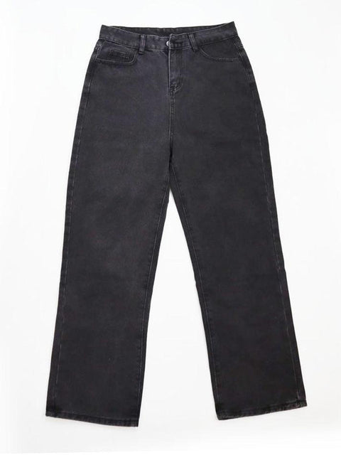 Mid Waist Loose Fit Jeans - HouseofHalley