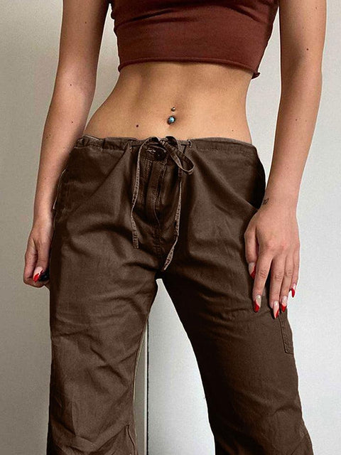 Straight Leg Pocket Cargo Pants - HouseofHalley