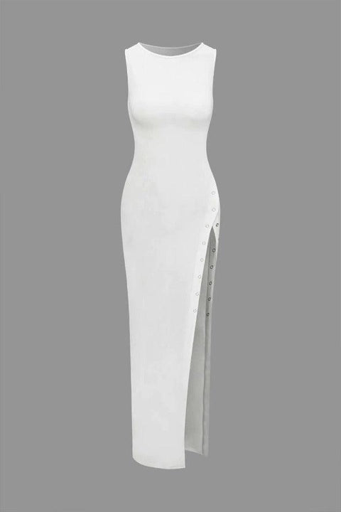 Sleeveless Split Maxi Dress - HouseofHalley