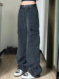 Big Pocket Dangle Cargo Jeans - HouseofHalley
