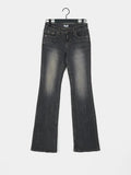 Vintage Low Rise Wash Flare Jeans - HouseofHalley