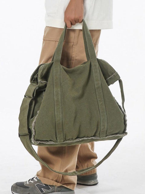 Canvas Burr Large Capacity Crossbody Bag - HouseofHalley