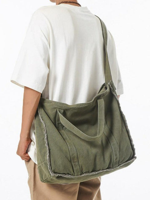 Canvas Burr Large Capacity Crossbody Bag - HouseofHalley