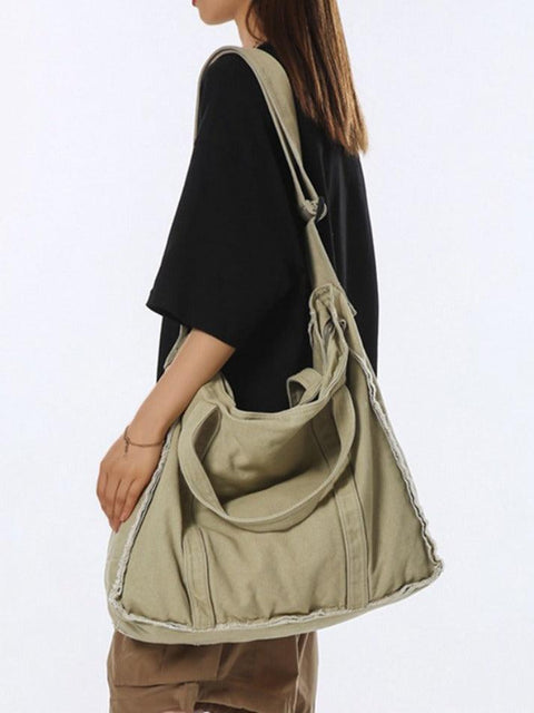 Canvas Burr Large Capacity Crossbody Bag - HouseofHalley