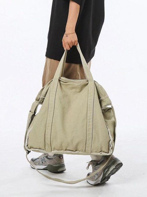 Canvas Burr Large Capacity Crossbody Bag - HouseofHalley