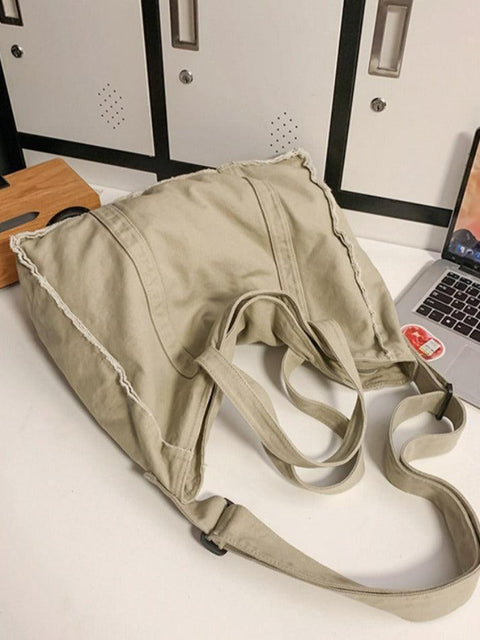 Canvas Burr Large Capacity Crossbody Bag - HouseofHalley