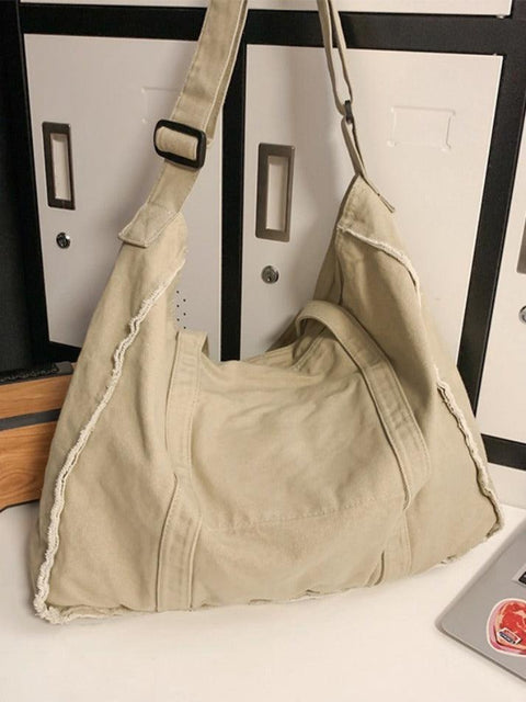 Canvas Burr Large Capacity Crossbody Bag - HouseofHalley
