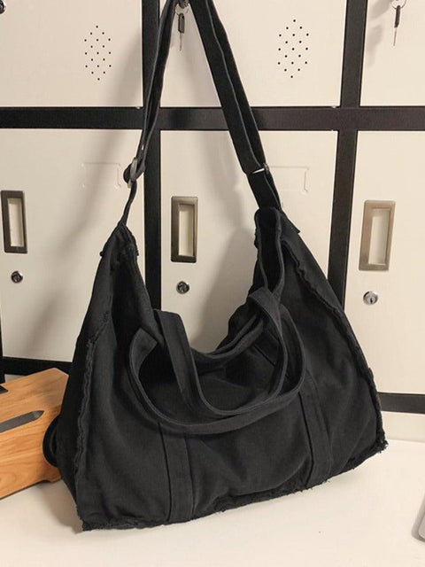 Canvas Burr Large Capacity Crossbody Bag - HouseofHalley