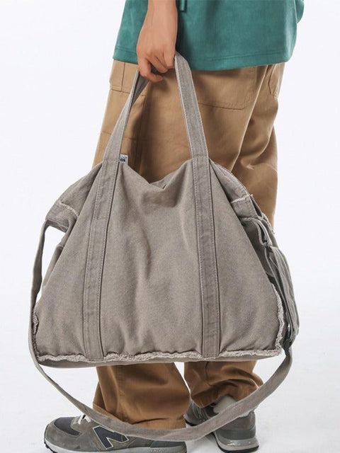 Canvas Burr Large Capacity Crossbody Bag - HouseofHalley