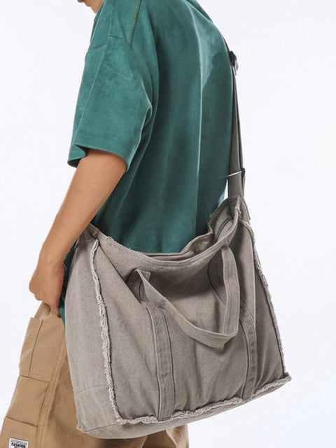 Canvas Burr Large Capacity Crossbody Bag - HouseofHalley