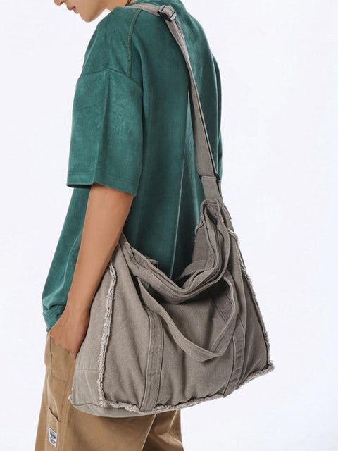 Canvas Burr Large Capacity Crossbody Bag - HouseofHalley