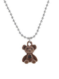 Cartoon Bear Pendant Beads Long Necklace - HouseofHalley