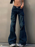 Vintage Washed Distressed Flare Jeans - HouseofHalley