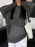 Knit Cutout Thin Crochet Top - HouseofHalley