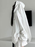 Solid Color Lovely Rabbit Styling Oversized Hoodie - HouseofHalley