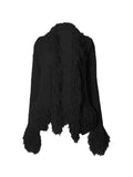 Solid Color Tassel Splice Cardigan - HouseofHalley