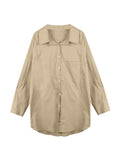 Solid Color Versatile Loose Long Sleeve Blouse - HouseofHalley