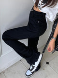 Versatile Black High Waist Stretchy Lengthen Flare Jeans - HouseofHalley