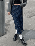Vintage Checkered Maxi Skirt - HouseofHalley