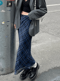Vintage Checkered Maxi Skirt - HouseofHalley